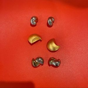 1990’s Vintage Golden Girl Earrings for Women